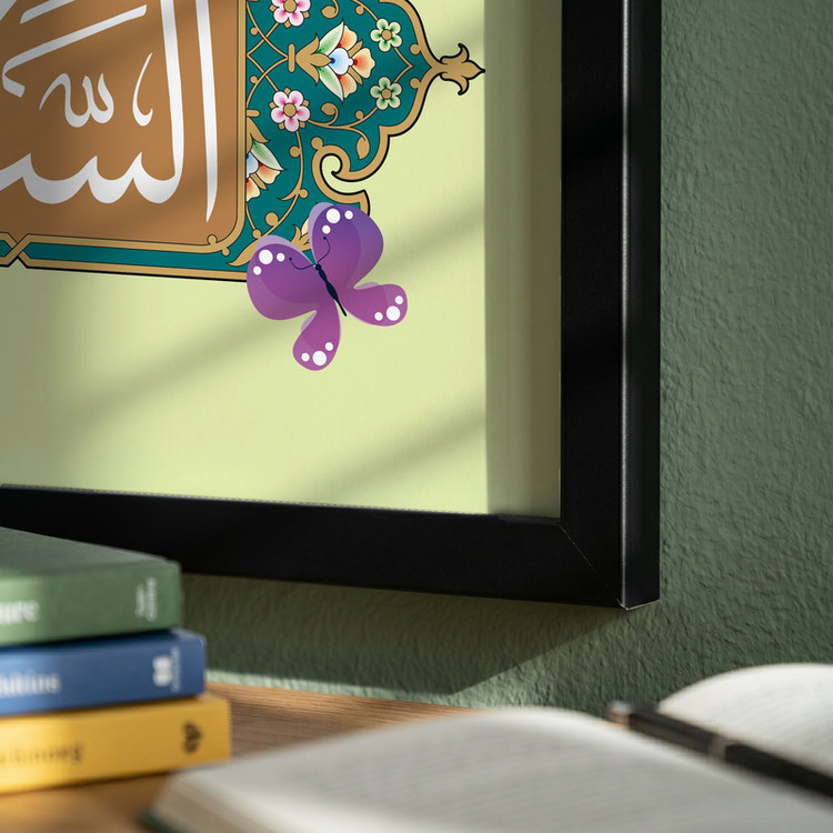 تابلو طرح ولادت حضرت زینب (س) مدل G15183 فریم مشکی