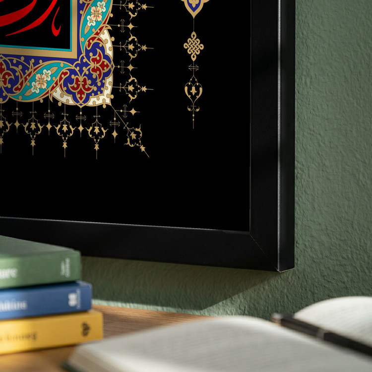 تابلو طرح شهادت مدل G14408 فریم مشکی