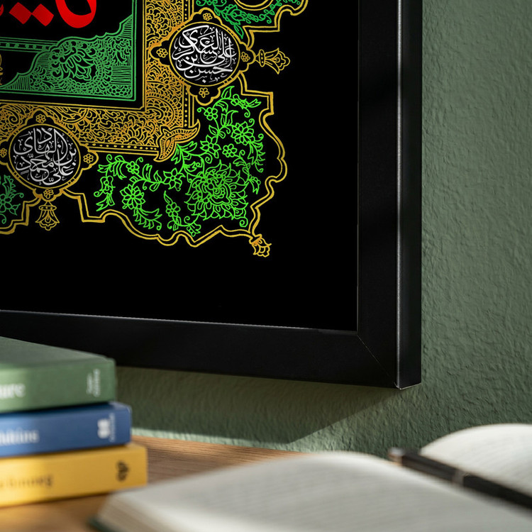 تابلو طرح شهادت امام حسن (ع) مدل G14301 فریم مشکی