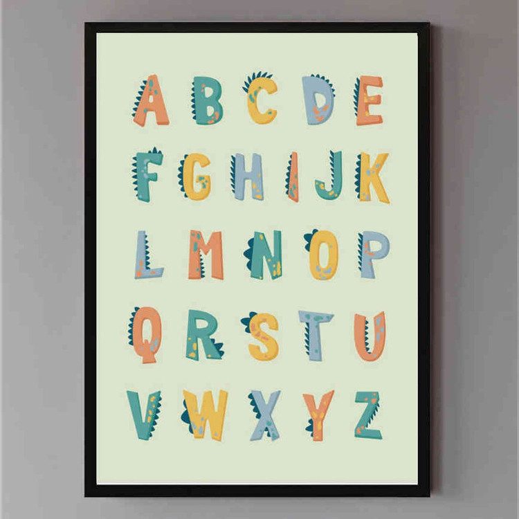 تابلو مدل Dinosaur alphabet کد 248901976