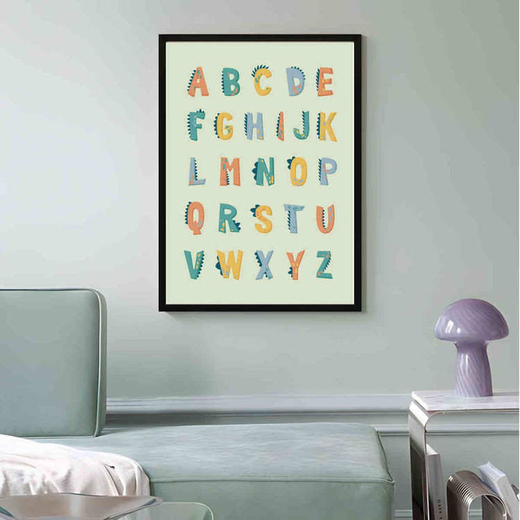 تابلو مدل Dinosaur alphabet کد 248901976