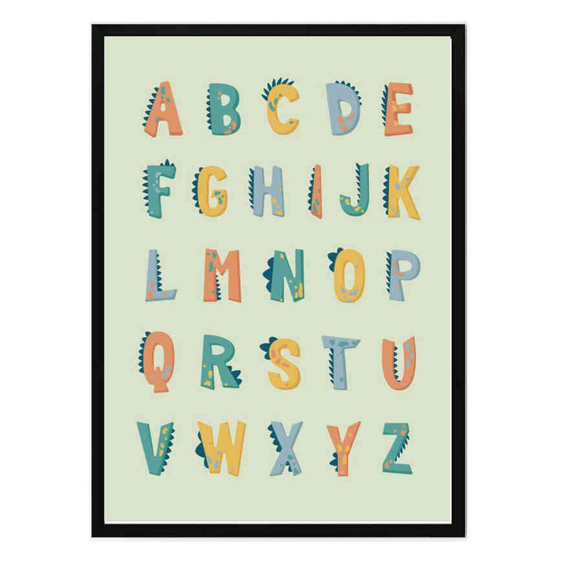 تابلو مدل Dinosaur alphabet کد 248901976