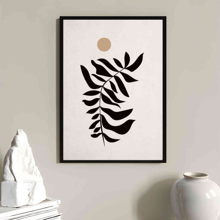 تابلو مدل Black leaf کد 248901712