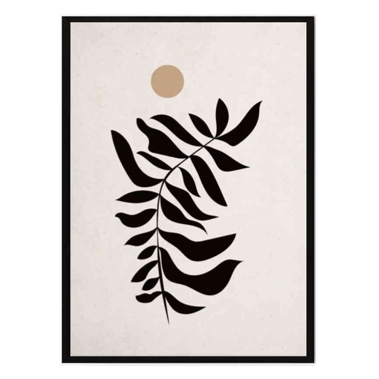 تابلو مدل Black leaf کد 248901712