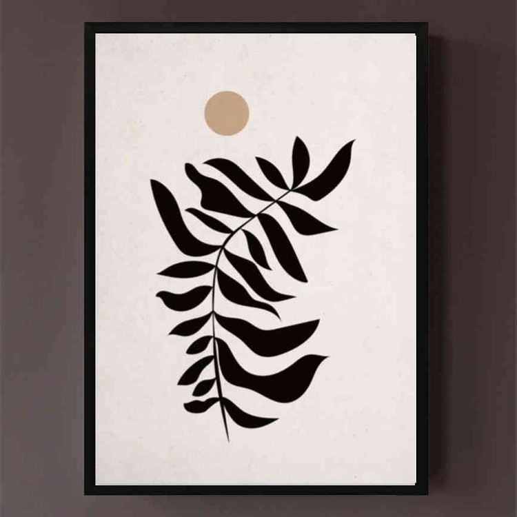 تابلو مدل Black leaf کد 248901712