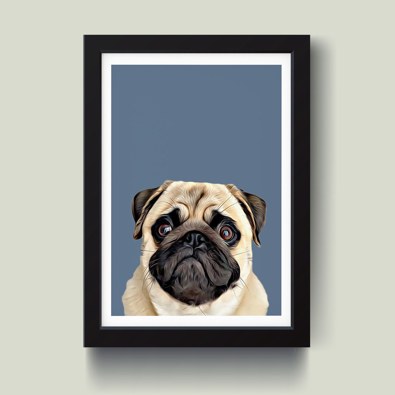 تابلو مدل مینیمال Dog کدS2930-b