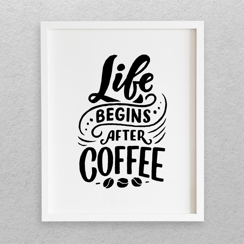 تابلو مدل نوشته انگلیسی طرح COFFEE کد 725