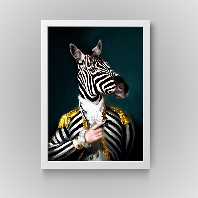تابلو مدل دکوراتیو فانتزی zebraکدN250