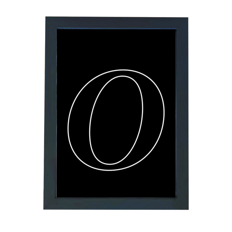 تابلو گالری چهره پرداز رخ مدل حرف O طرح عاشقانه دکوری کد Alphabet_10011