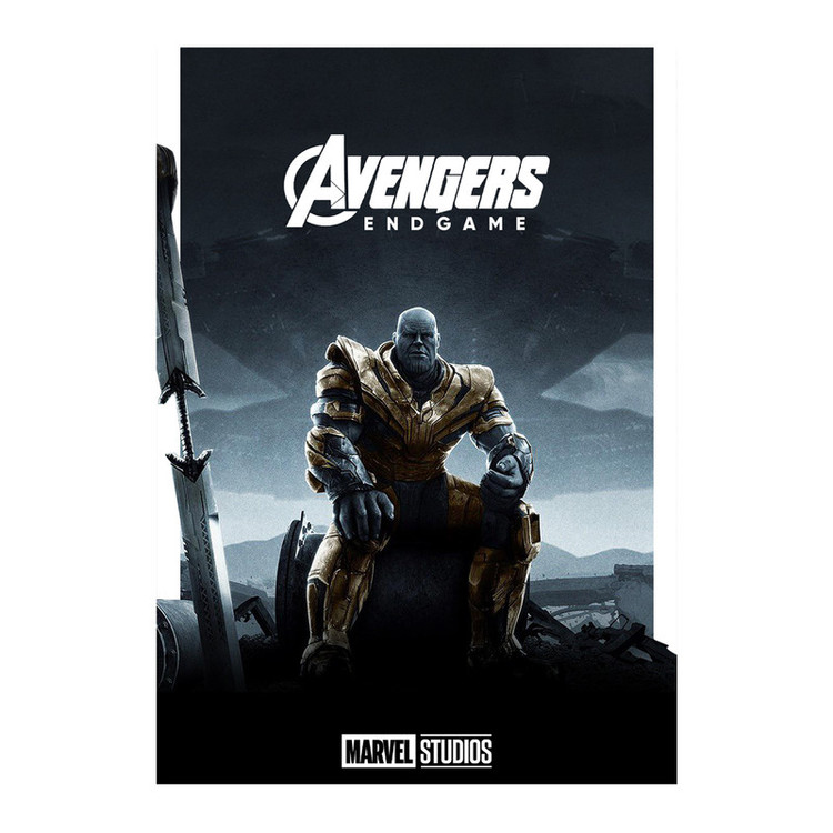 تابلو طرح فیلم Avengers Endgame کد 01 فریم مشکی