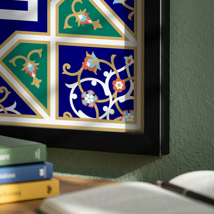 تابلو طرح ازدواج امام علی (ع) با حضرت زهرا (س) مدل G13751 فریم مشکی