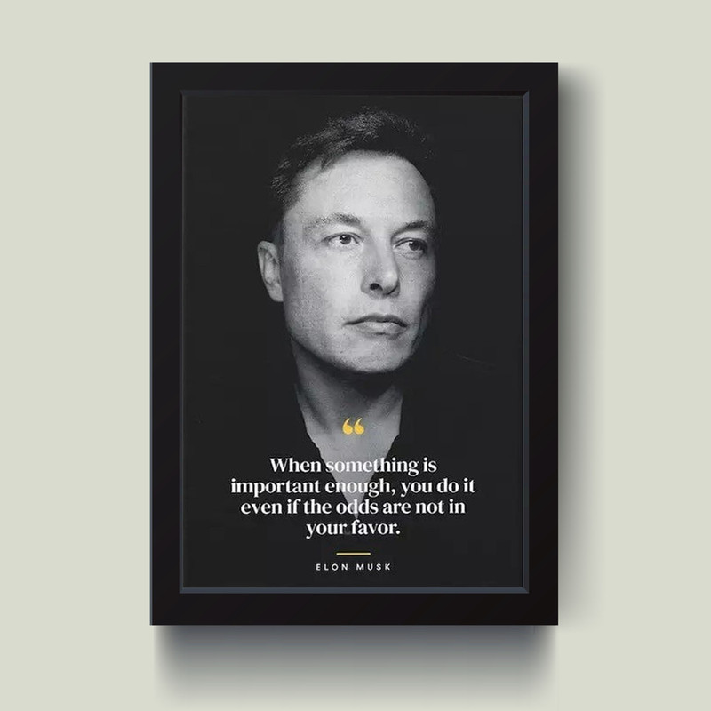 تابلو مدل انگیزشی ایلان ماسک Elon musk کدS1631-b