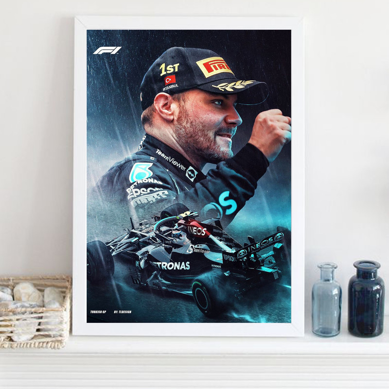 تابلو مدل فرمول یک والتری بوتاس Bottas کد LA-F1G1007