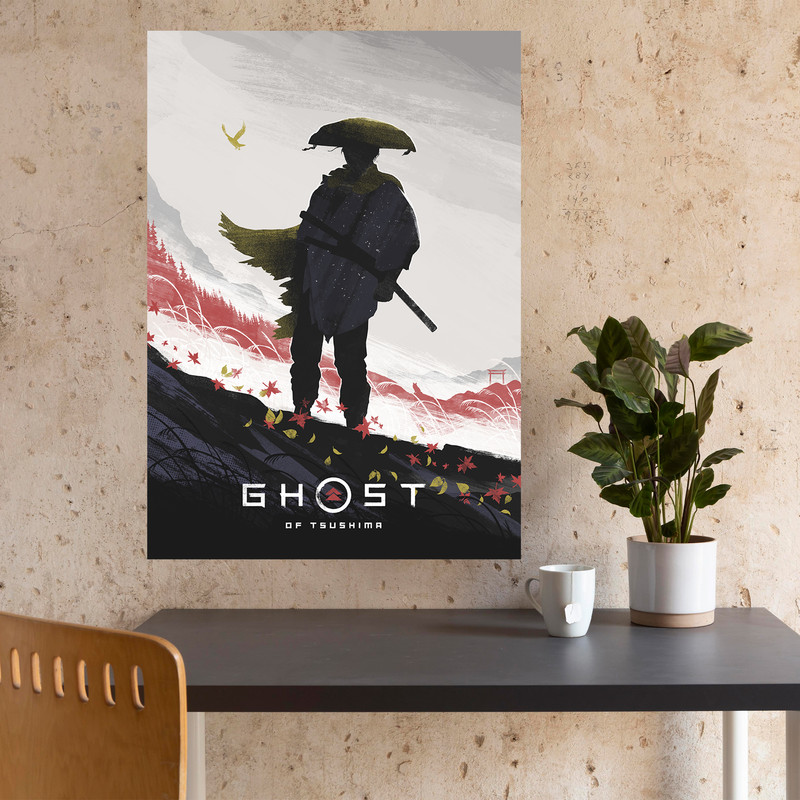 تابلو مدل گیمینگ گوست اف سوشیما ghost of tsushima کد 1264