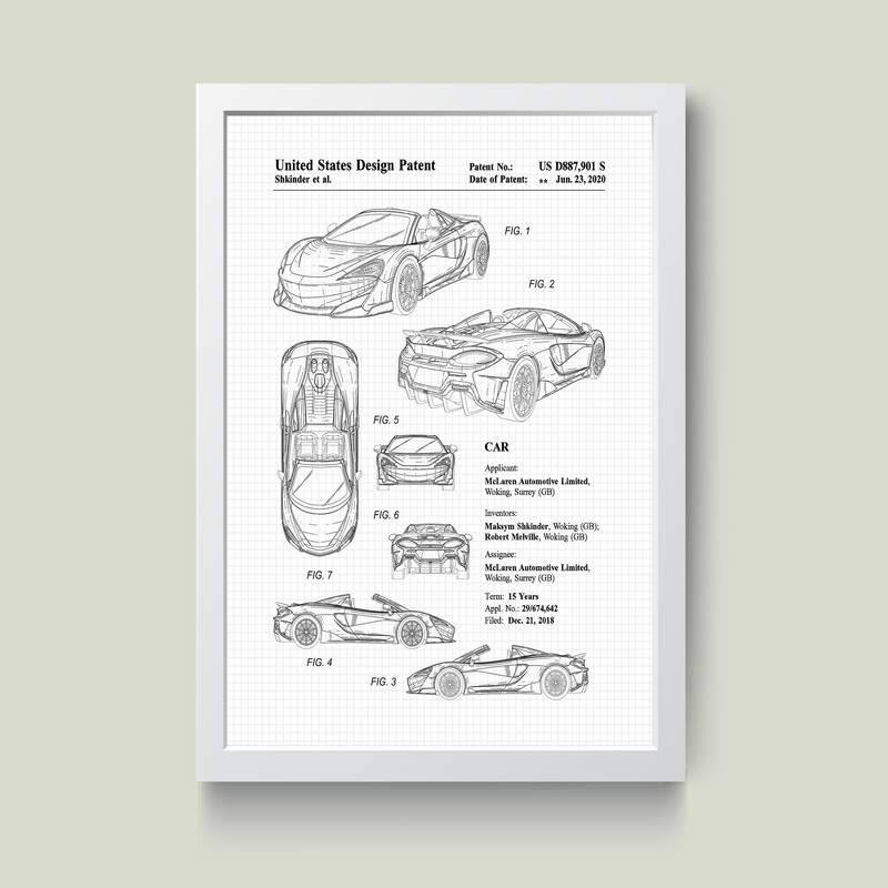 تابلو مدل مک لارن McLaren  کد S3021-w