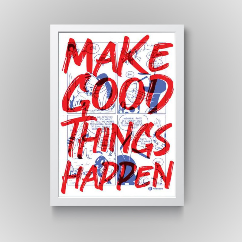 تابلو مدل دکوراتیو انگیزشی make goodکدN242