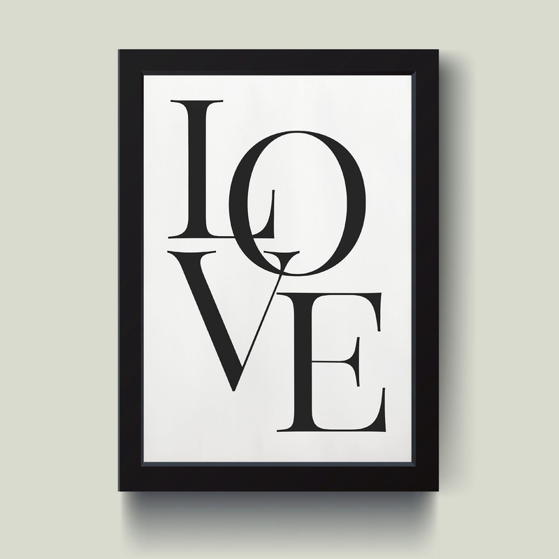 تابلو مدل LOVE کد S2525-b