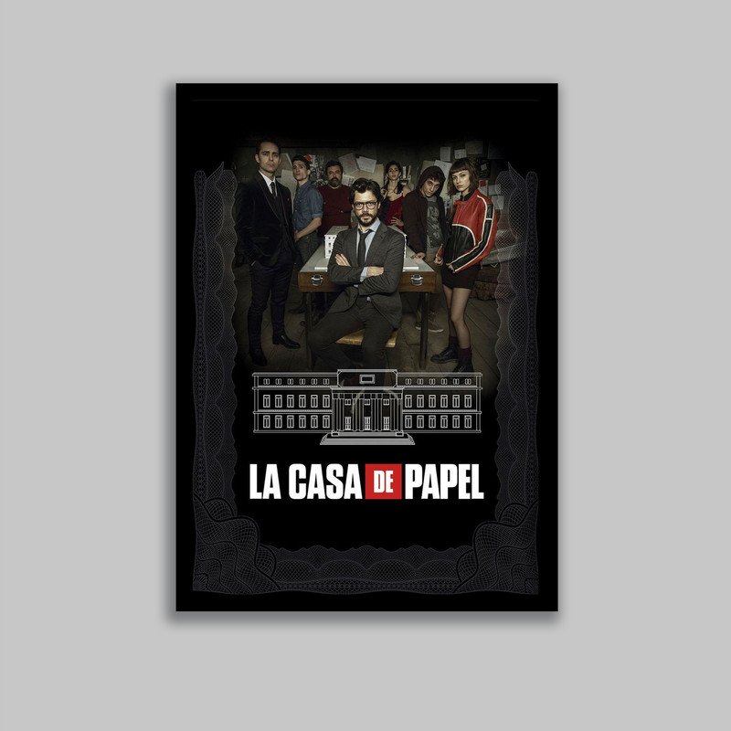تابلو مدل سریال خانه کاغذی Money Heist کد LA-G10631-2