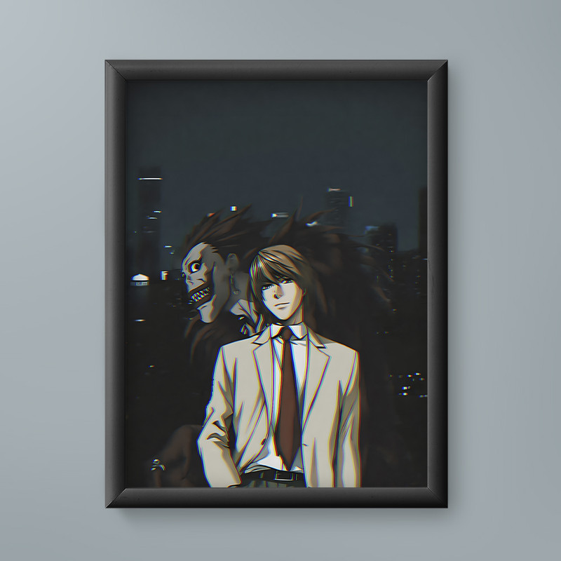 تابلو مدل انیمه لایت ریوک دث نوت light ryuk death note anime 14