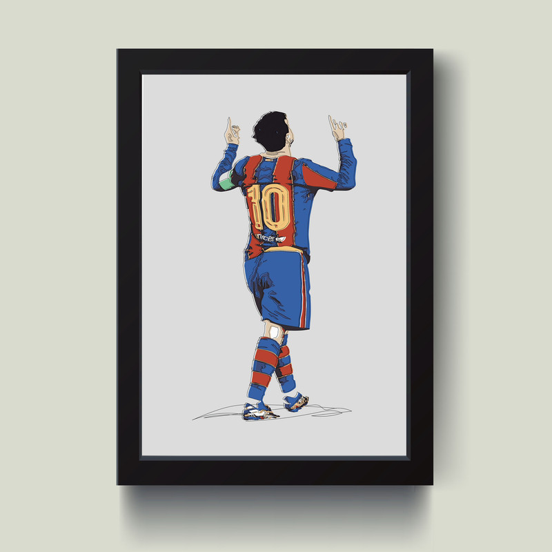 تابلو مدل مینیمال MESSI کد S3033-b