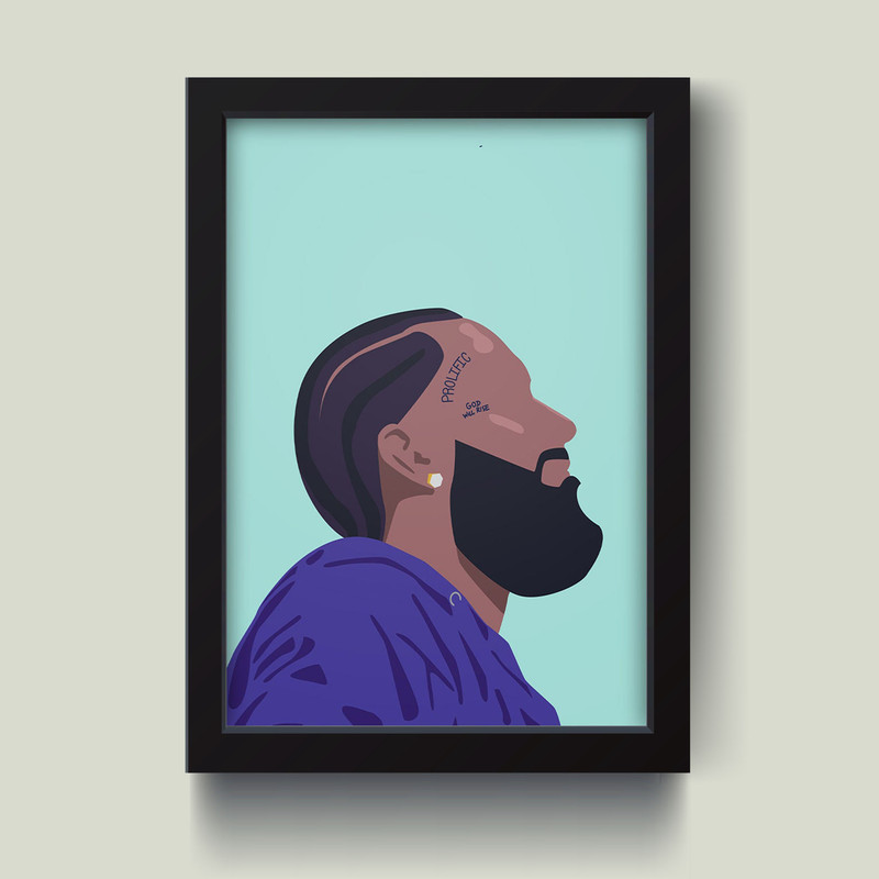 تابلو مدل Nipsey Hussle نیپسی هاسل کد S1424-b