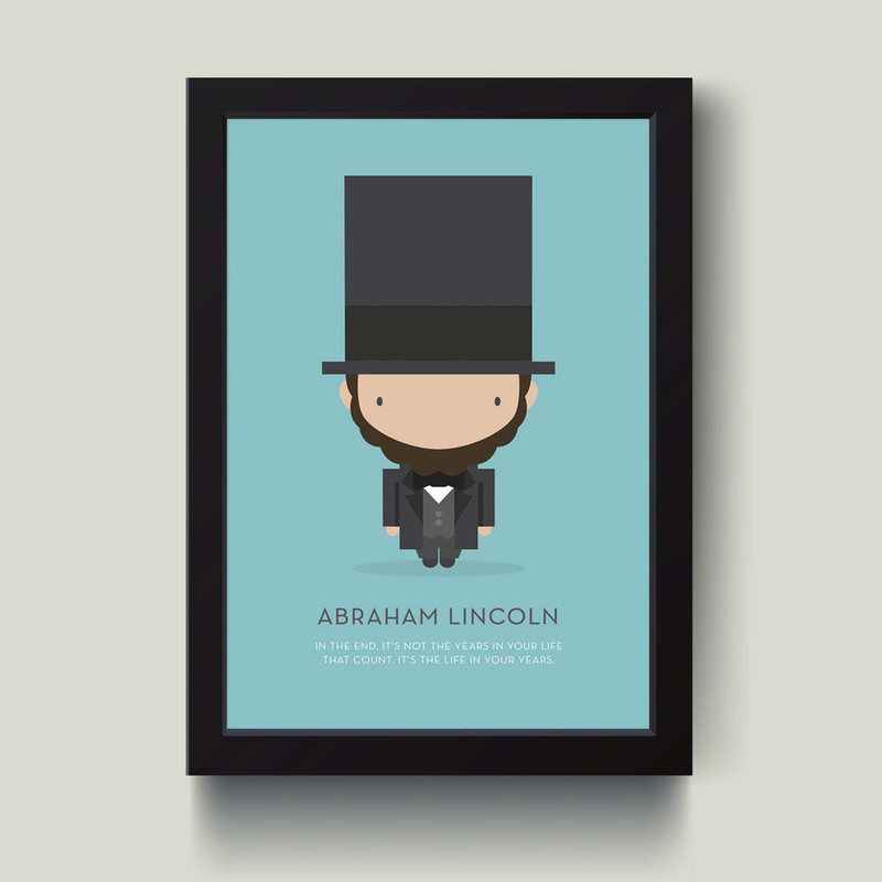 تابلو مدل آبراهام لینکلن Abraham Lincoln کد m2450-b