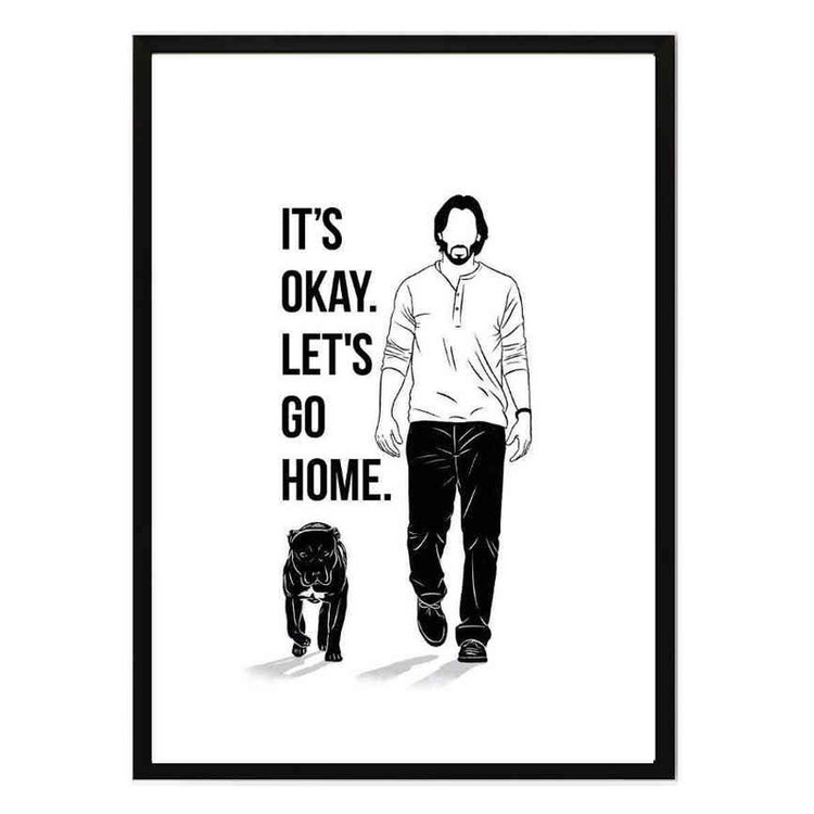 تابلو مدل Lets go home کد 248901726