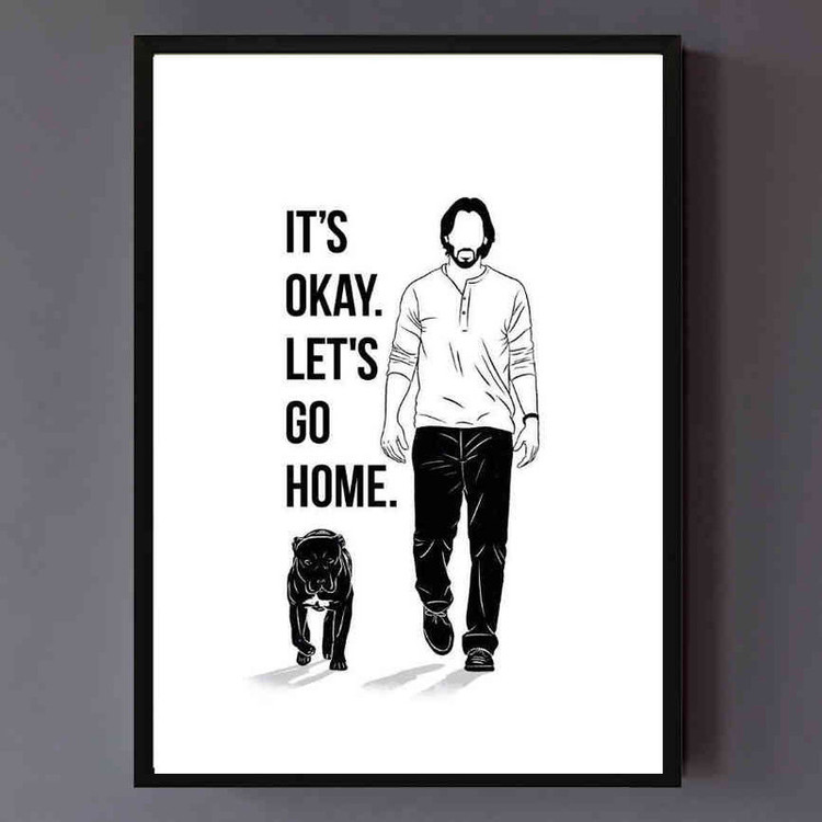 تابلو مدل Lets go home کد 248901726