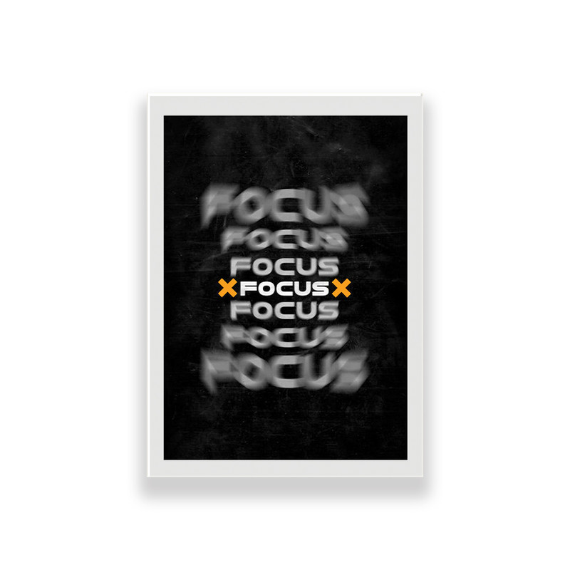 تابلو طرح انگیزشی تمرکز focus