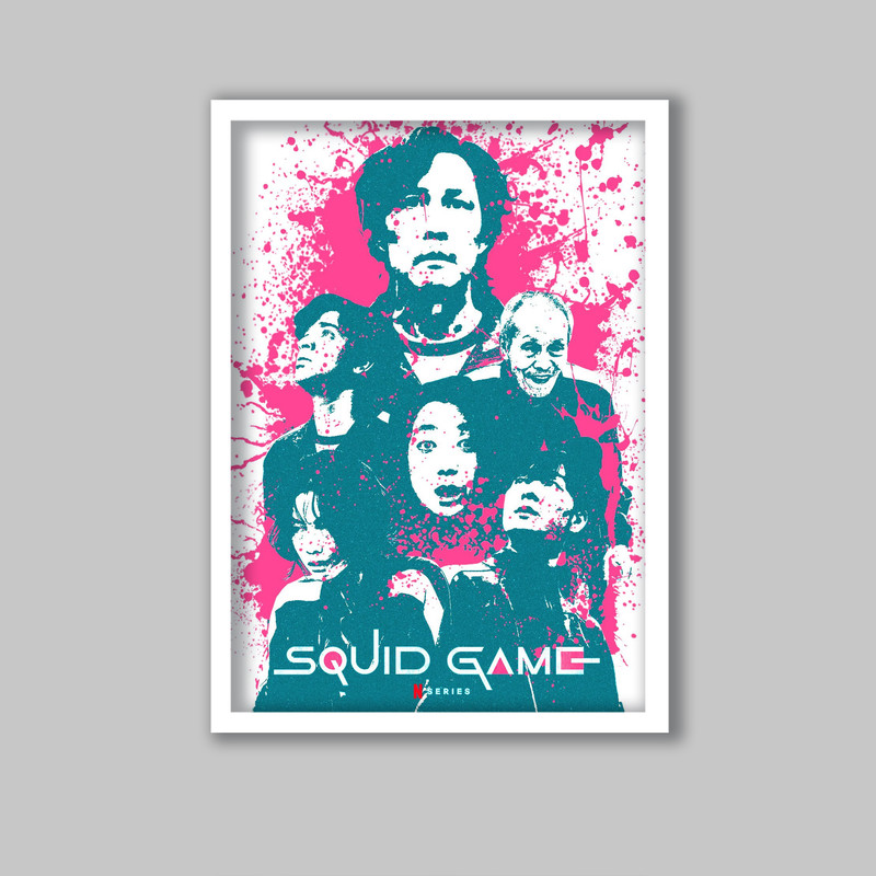 تابلو مدل سریال بازی مرکب Squid Game کد LA-G10801