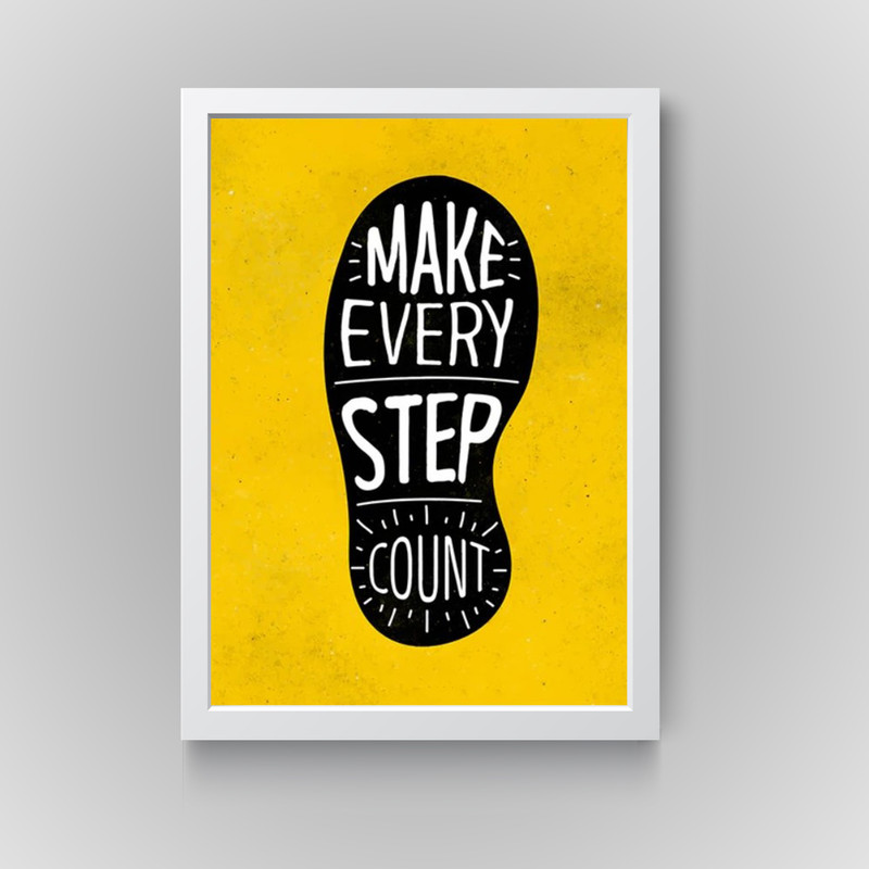 تابلو مدل دکوراتیو انگیزشی step countکدN247