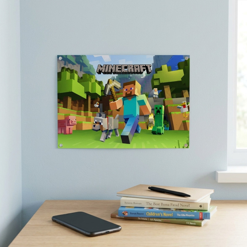 پوستر طرح بازی Minecraft مدل P98