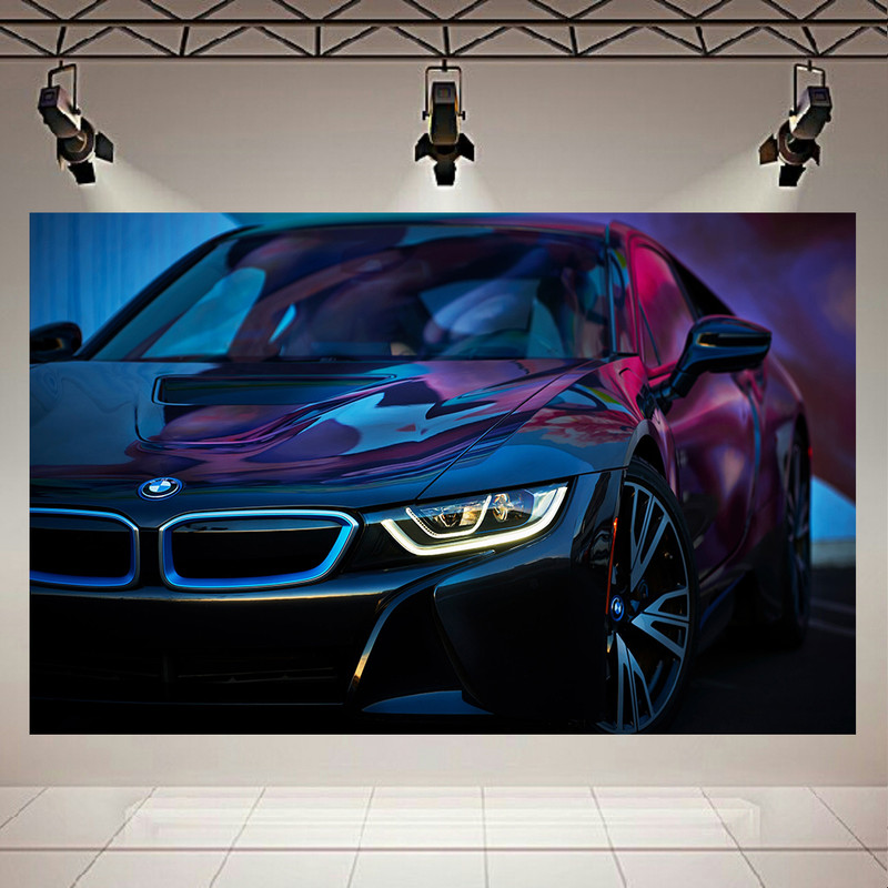 پوستر طرح ماشین مدل BMW i8 کد AR6110
