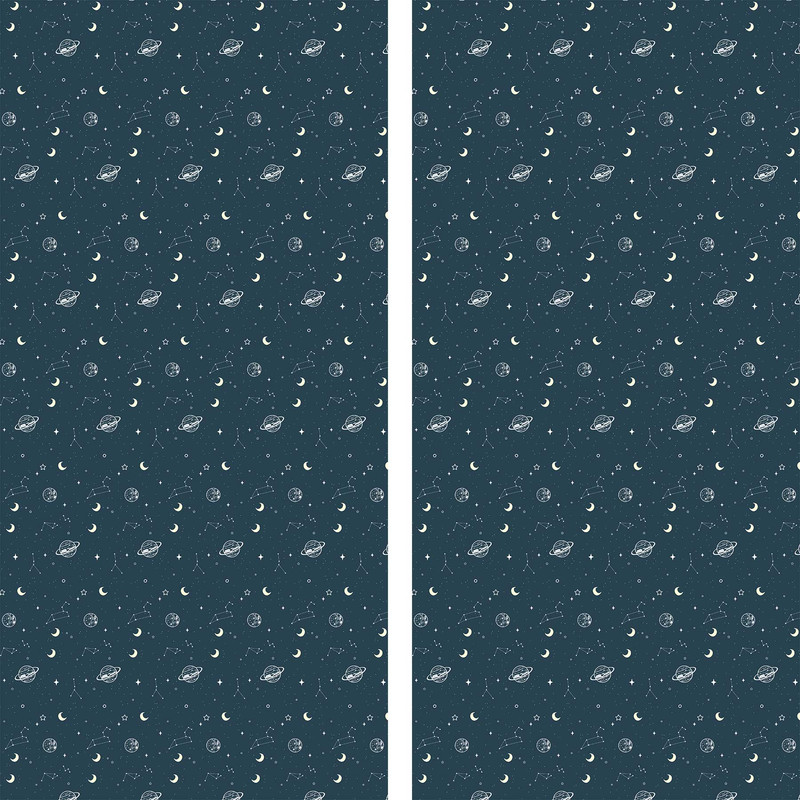 پرده مدل مخمل پانچی طرح اتاق کودک کد 8017 سایز 280x140 سانتی متر
