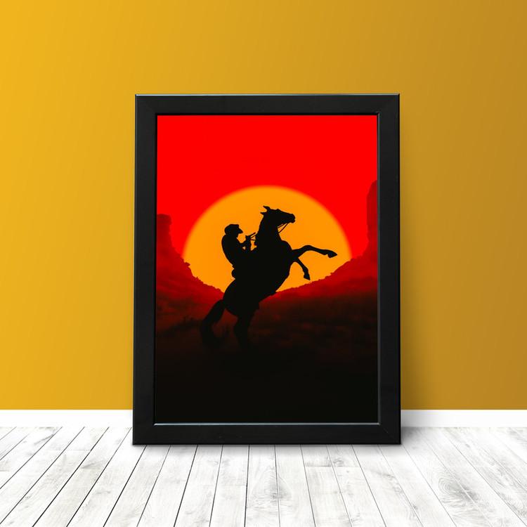 تابلو مدل گیمینگ طرح Red Dead Redemption 2 کد ۱۰۲