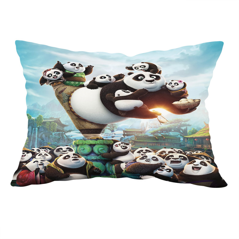 رو بالشی مدل مخمل طرح پاندای کونگ فوکار کد 2051