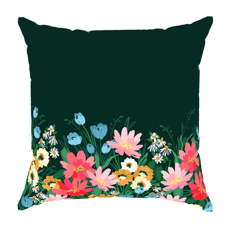 کاور کوسن مدل مخمل طرح گل کد 5265