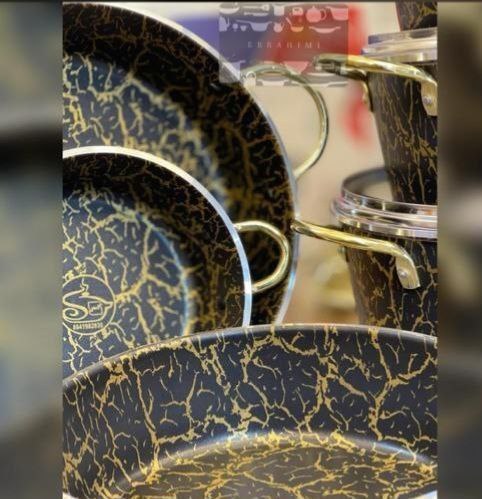 سرویس قابلمه کوشا ۱۵ پارچه سنگی